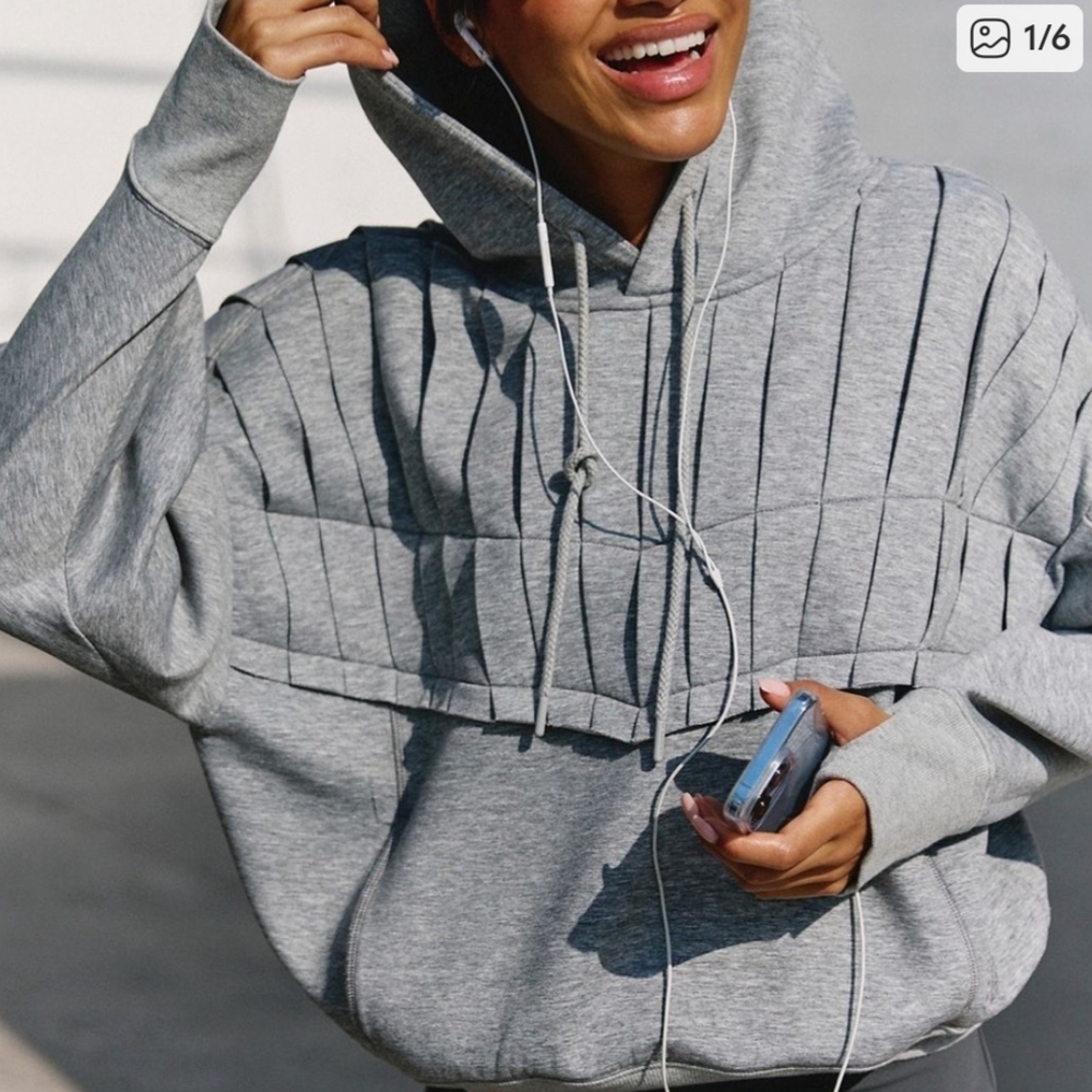 NWOT FP Movement Pick It Up Pullover Heather Gray L